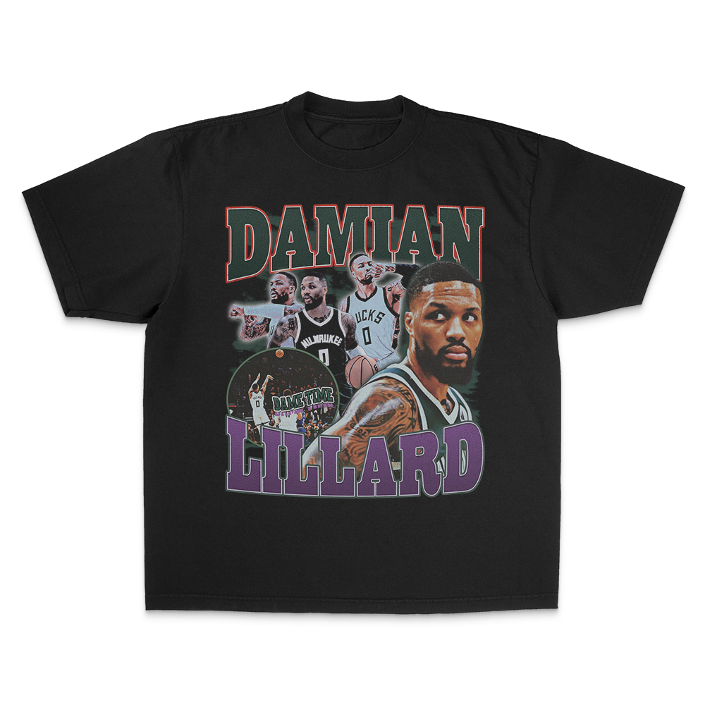 damian lillard shirt bucks graphic tee