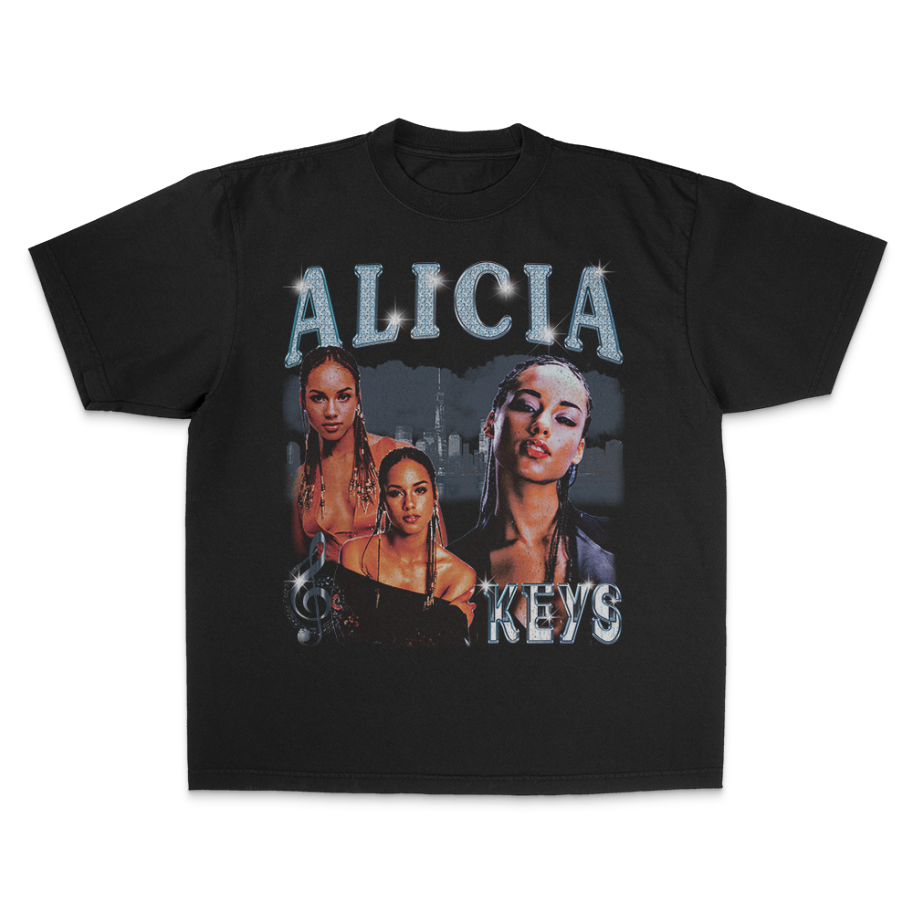 Alicia Keys Shirt - Vintage Heavyweight – LOSTandSOLO Alicia Keys Shirt - Vintage Heavyweight – LOSTandSOLO